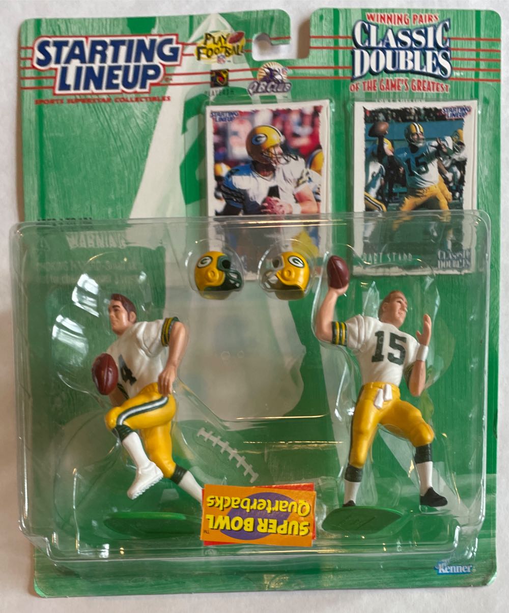 Starting Lineup Brett Favre & Bart Starr Green Bay Packers - STARTING LINEUP (FOOTBALL) action figure collectible [Barcode 076281694412] - Main Image 3