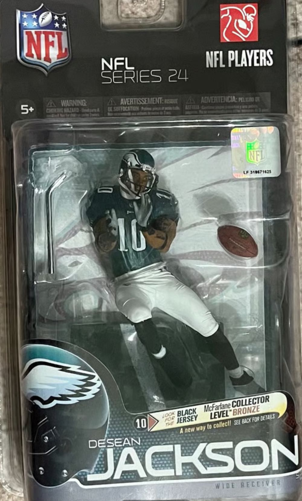zSports Legends: Philadelphia Eagles: Desean Jackson - McFarlane Toys (Nfl Series 24) action figure collectible [Barcode 787926745535] - Main Image 2