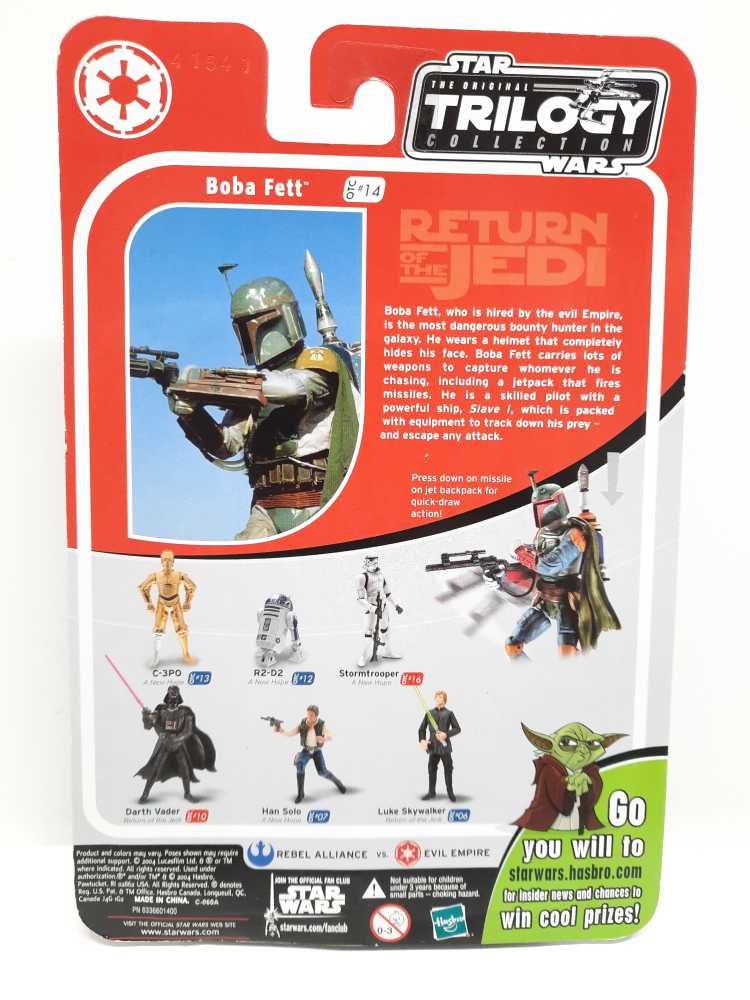 Boba Fett - Hasbro (The Original Trilogy Collection) action figure collectible [Barcode 076930852491] - Main Image 2