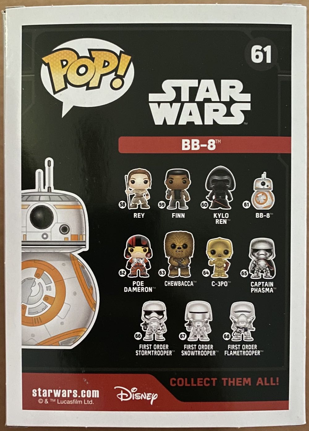 61 - Funko (star wars the force awakens) action figure collectible [Barcode 849803062187] - Main Image 3