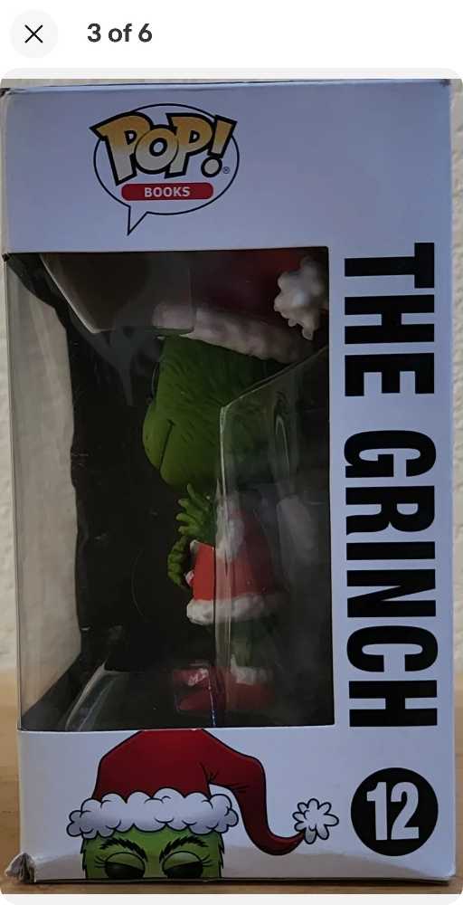 Funko Pop! Books* The Grinch #12 - Funko Pop (Funko Pop Christmas) action figure collectible [Barcode 889698217453] - Main Image 3