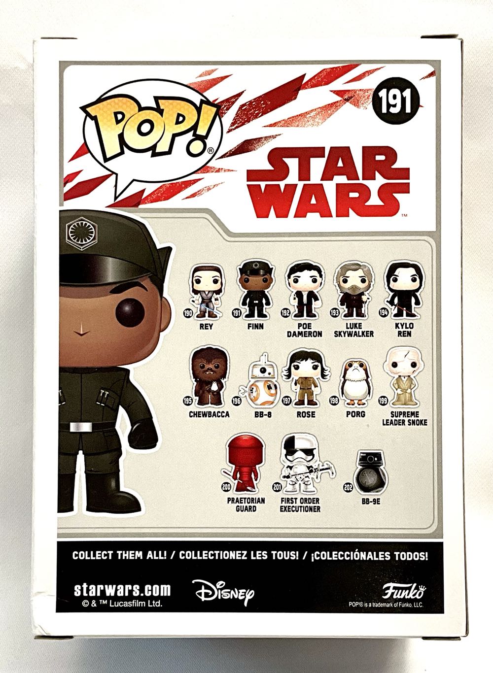 #191 Finn  (Funko Pop!) action figure collectible [Barcode 889698147446] - Main Image 2