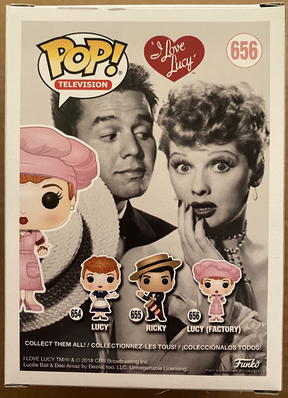 Pop! Television (I Love Lucy): #656 Lucy (Factory) - Funko (I Love Lucy) action figure collectible [Barcode 889698329736] - Main Image 3