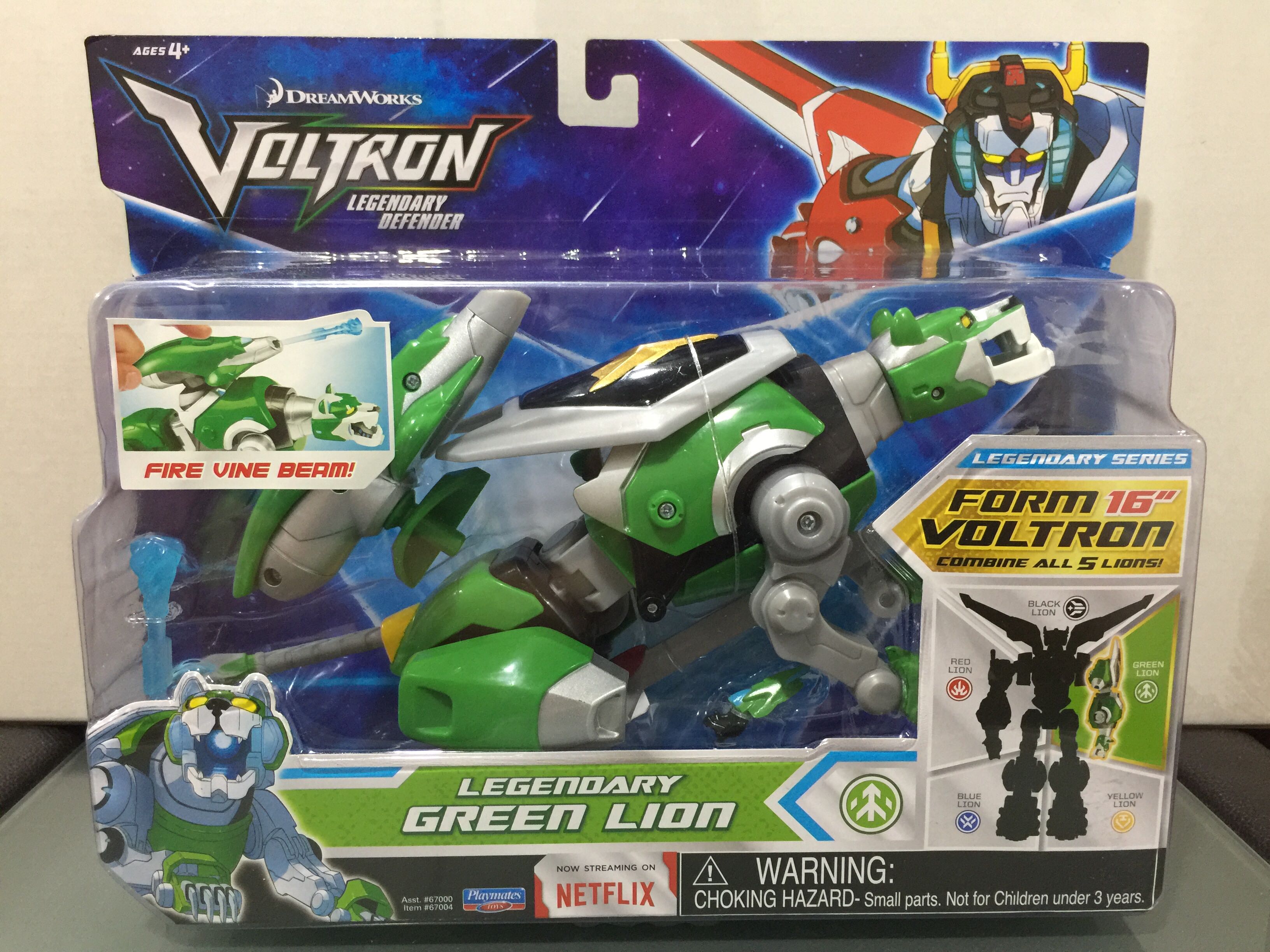 Voltron Netflix Green Lion - Playmates (Legendary Series) action figure collectible [Barcode 043377670049] - Main Image 2