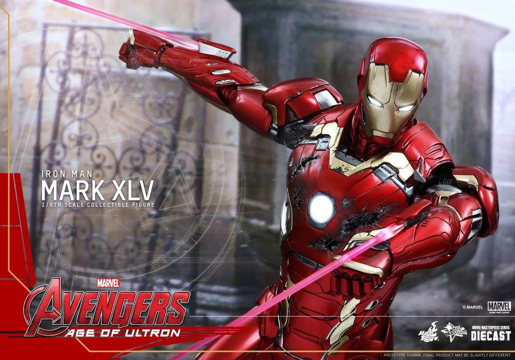 Iron Man Mark 45 XLV - Hot Toys (Avengers Age Of Ultron) action figure collectible - Main Image 2
