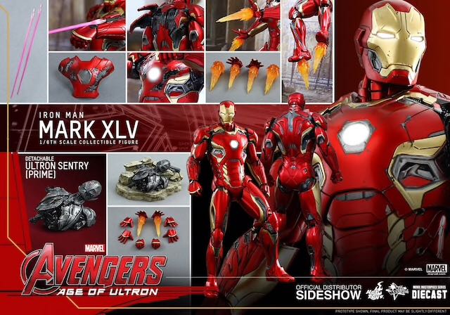 Iron Man Mark 45 XLV - Hot Toys (Avengers Age Of Ultron) action figure collectible - Main Image 4
