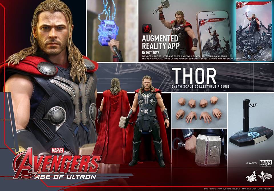 Thor - Hot Toys (Avengers Age Of Ultron) action figure collectible - Main Image 4