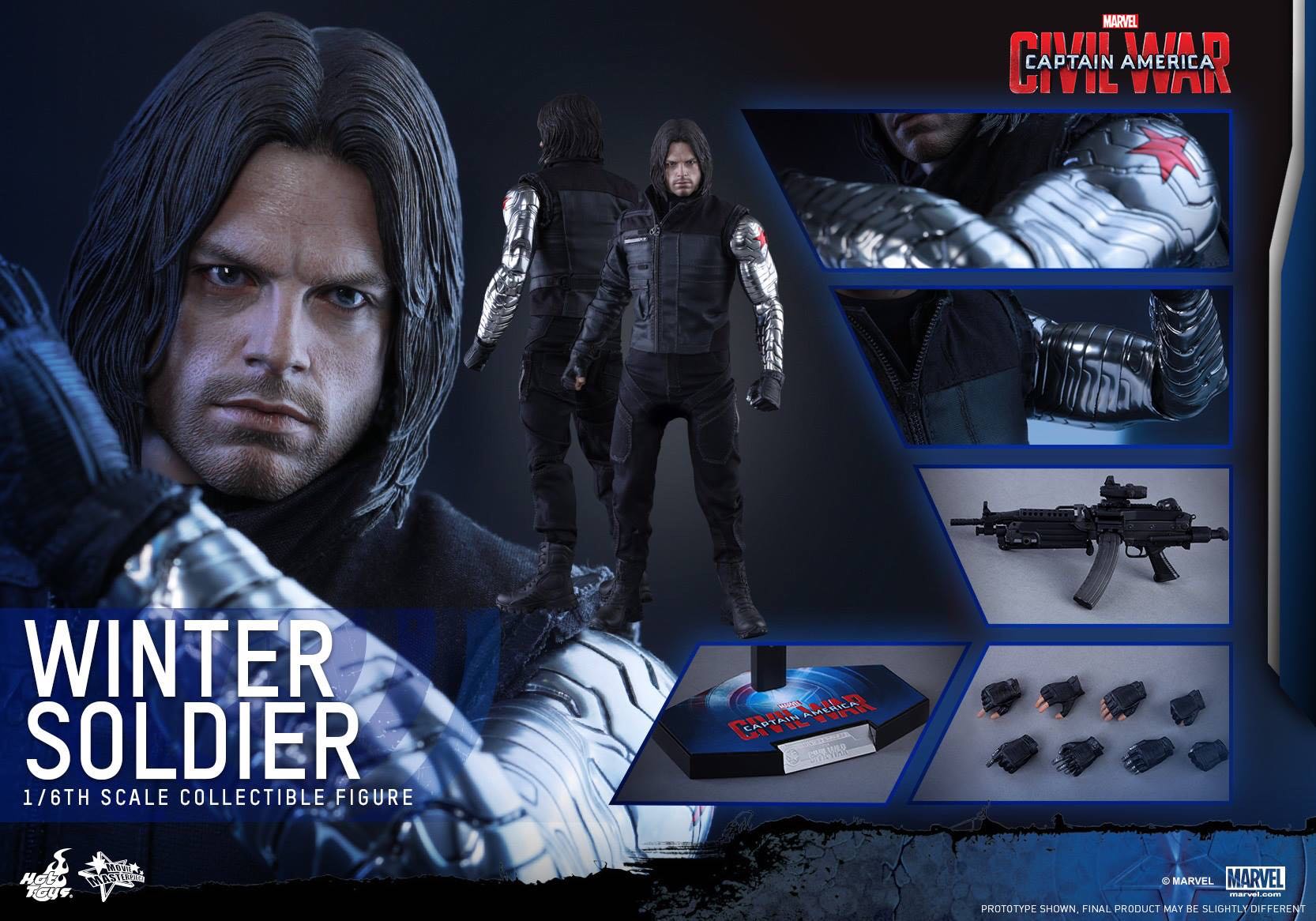 Winter Soldier - Hot Toys (Captain America Civil War) action figure collectible - Main Image 4