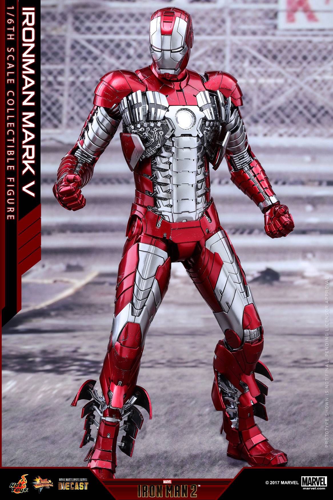 Iron Man Mark 5 V - Hot Toys (Iron Man 2) action figure collectible - Main Image 2