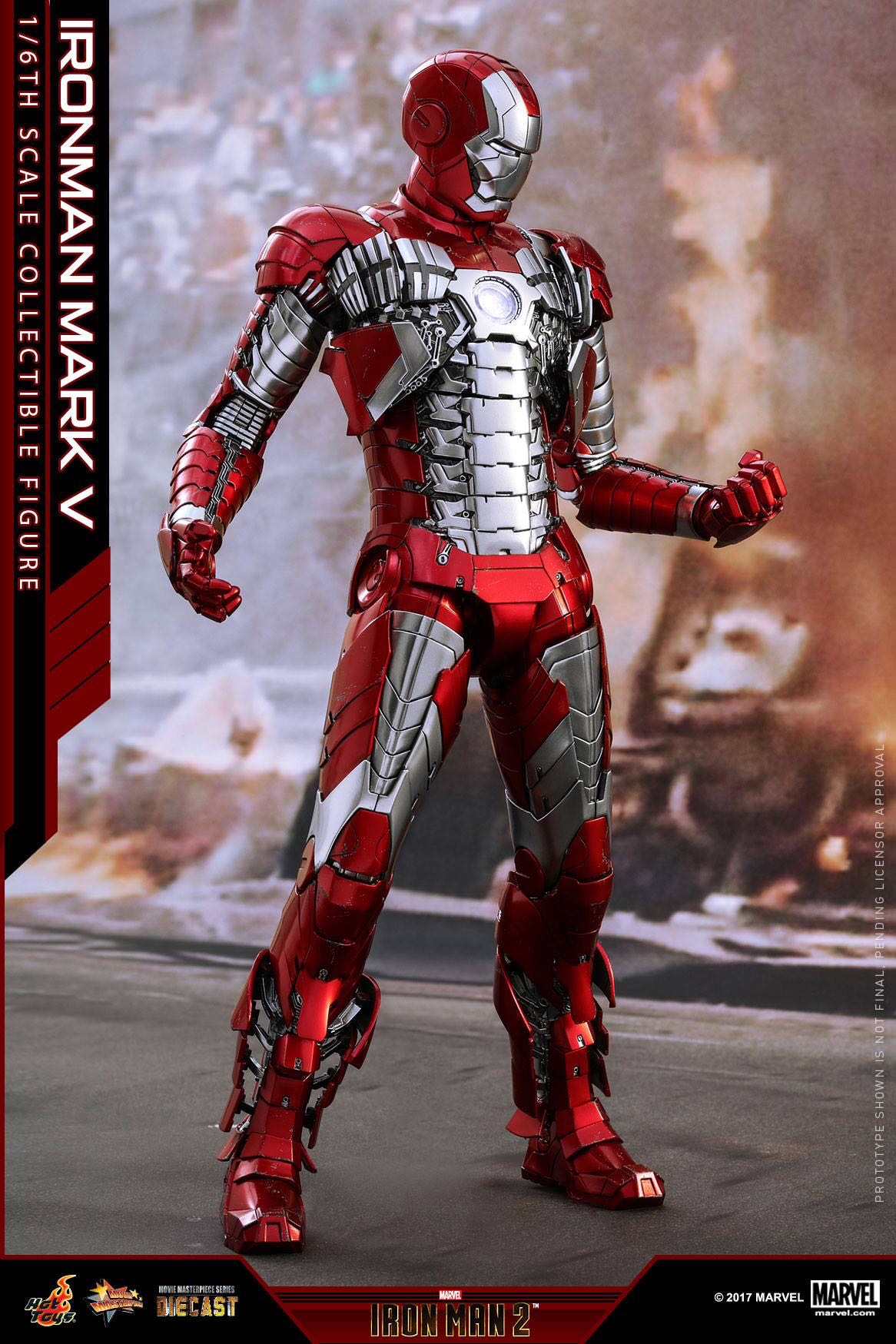 Iron Man Mark 5 V - Hot Toys (Iron Man 2) action figure collectible - Main Image 3