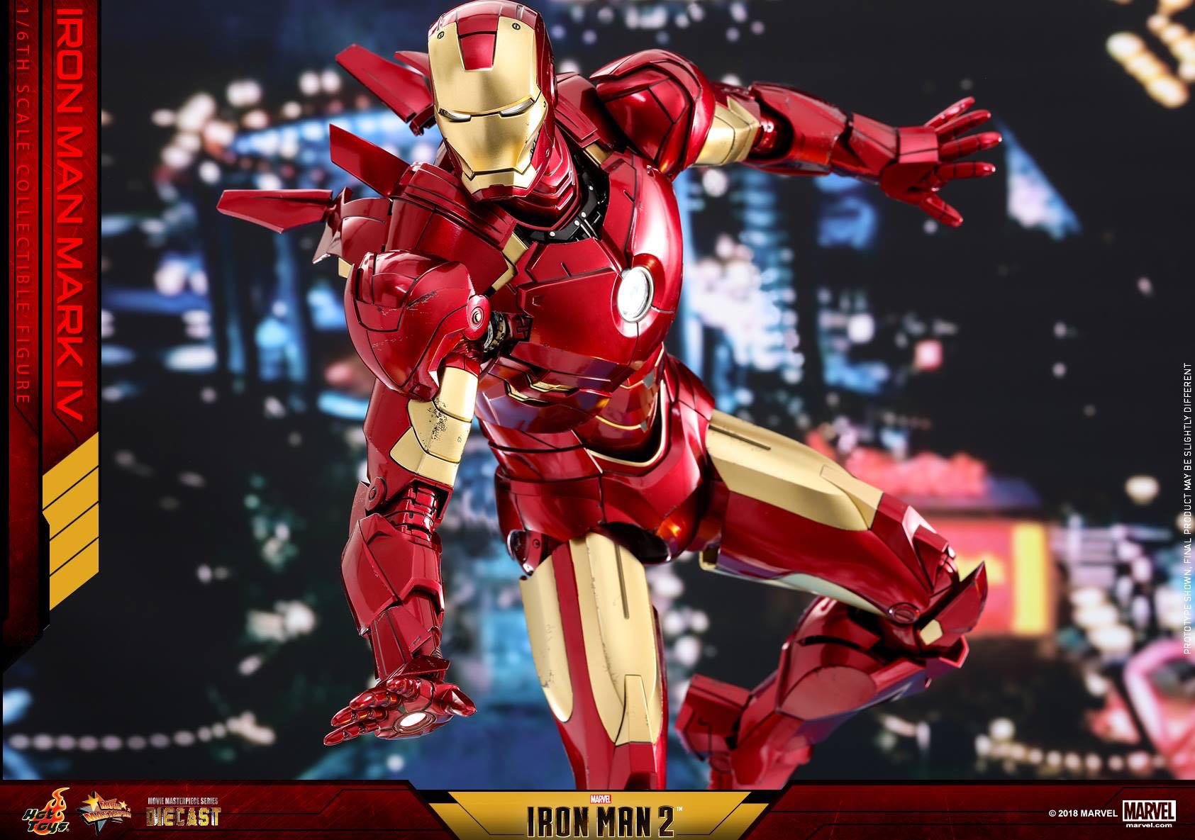 Iron Man Mark 4 IV - Hot Toys (Iron Man 2) action figure collectible - Main Image 3