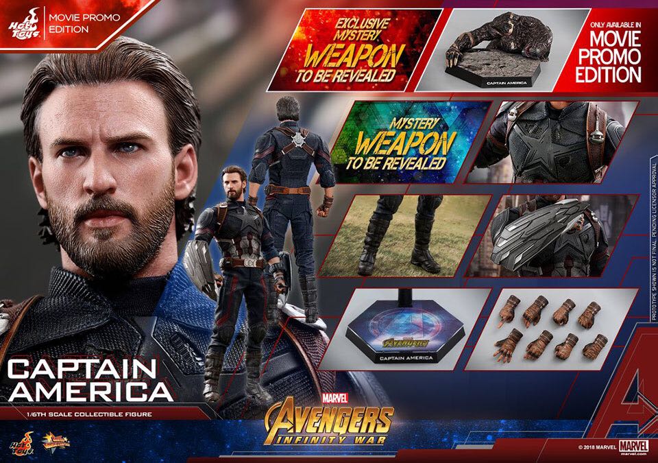 Captain America  - Hot Toys (Avengers Infinity War) action figure collectible - Main Image 4