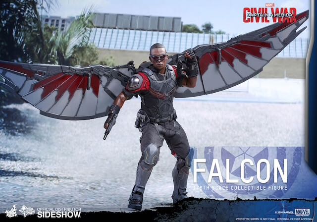 Falcon - Hot Toys (Captain America Civil War) action figure collectible - Main Image 3