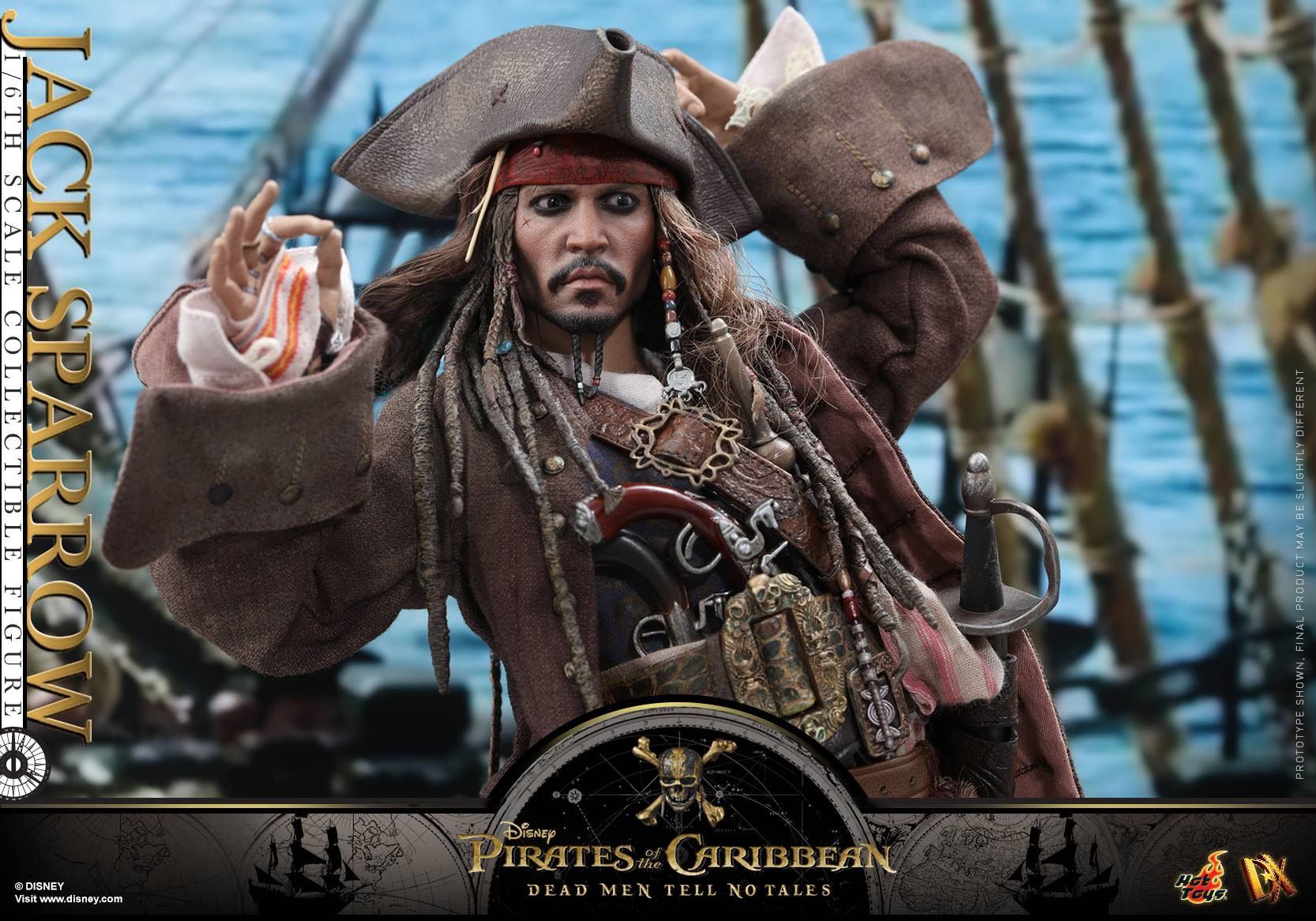 Jack Sparrow - Hot Toys (Pirates Of The Caribbean: Dead Men Tell No Tales) action figure collectible - Main Image 3