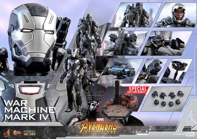 War Machine Mark IV - Hot Toys (Avengers Infinity War) action figure collectible - Main Image 4