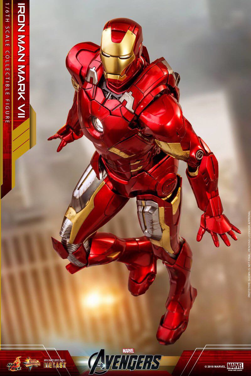 Iron Man Mark 7 VII - Hot Toys (Avengers Assemble) action figure collectible - Main Image 3