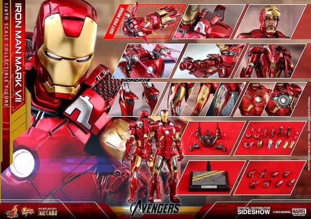 Iron Man Mark 7 VII - Hot Toys (Avengers Assemble) action figure collectible - Main Image 4