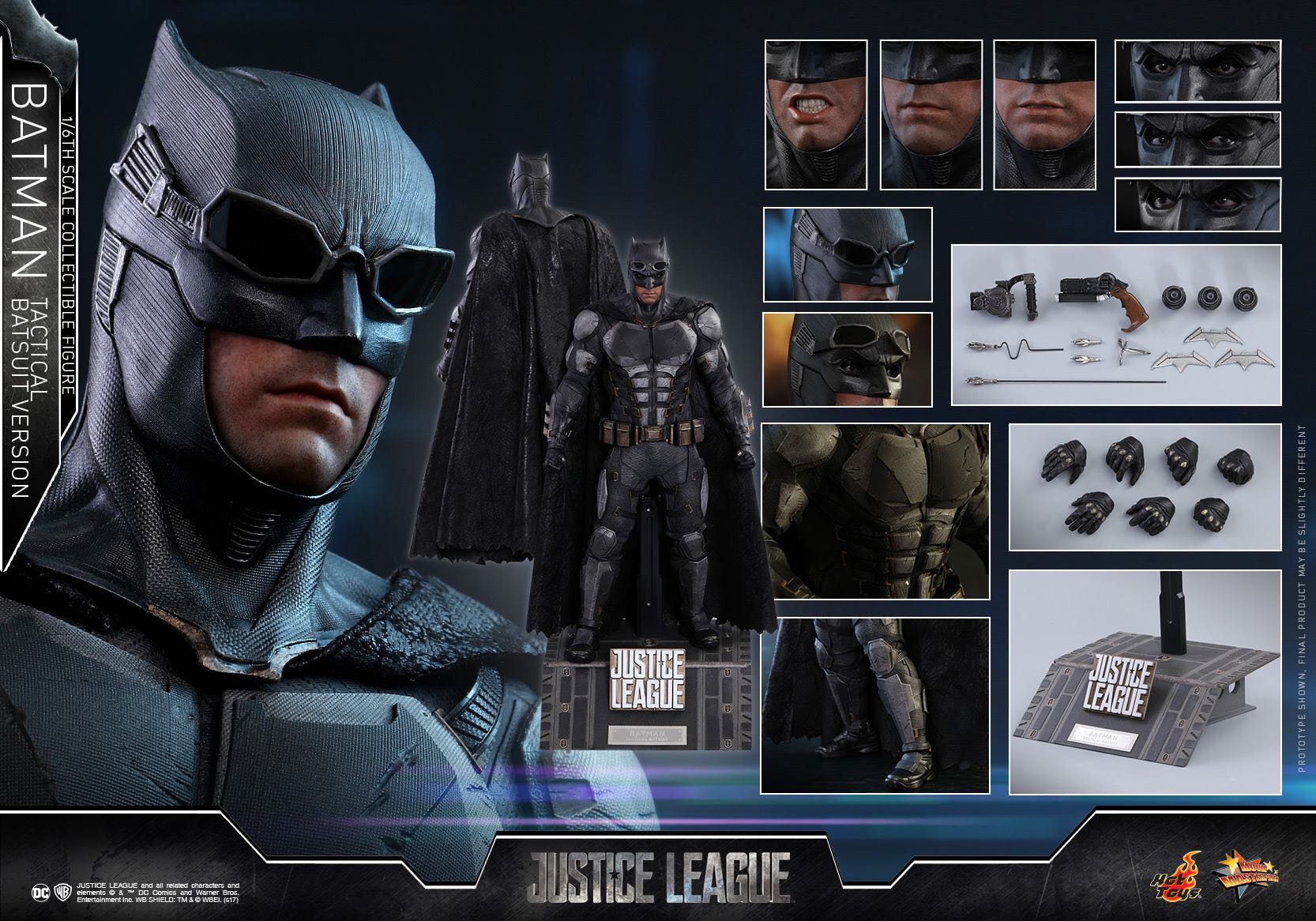 Batman Tactical Suit - Hot Toys (Justice League) action figure collectible - Main Image 4