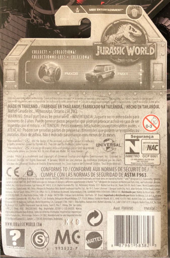 Armored Action Truck - Matchbox / Mattel (Jurassic World) action figure collectible [Barcode 887961583823] - Main Image 2