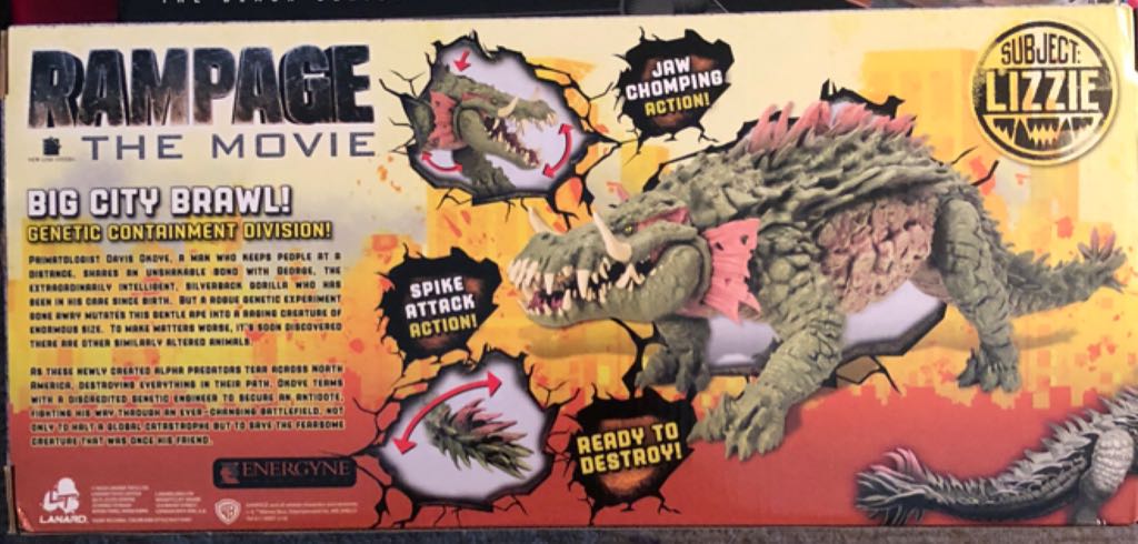 Big City Brawl- Lizzie  (Rampage) action figure collectible [Barcode 048242311065] - Main Image 2