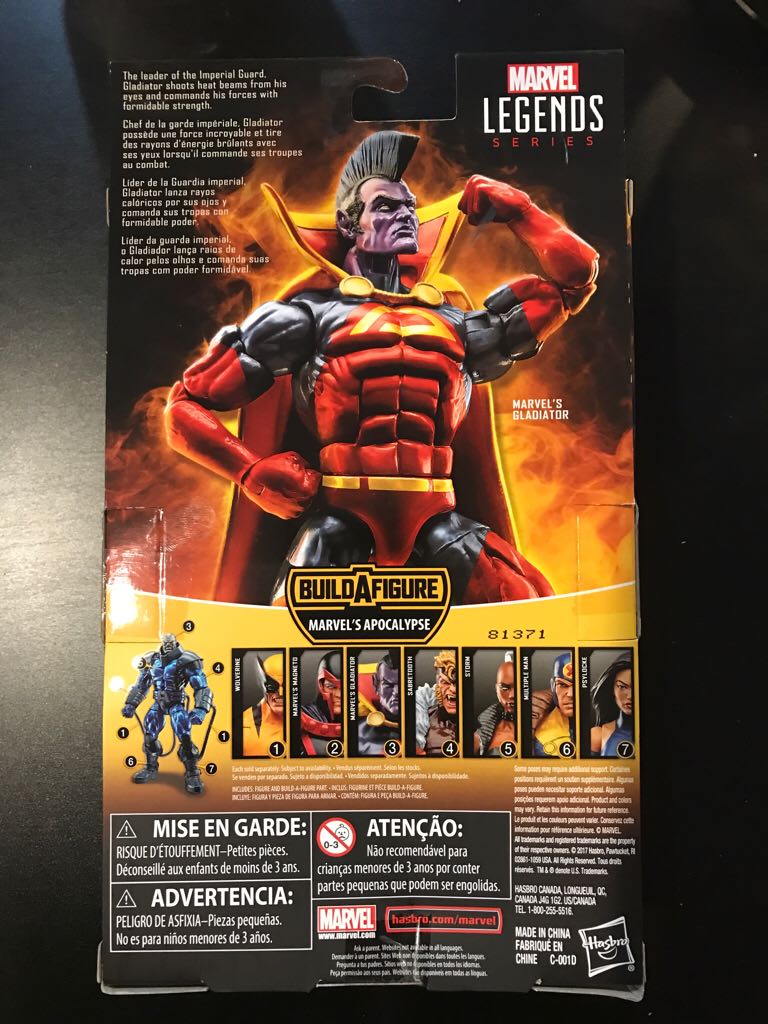 Gladiator - Hasbro (Marvel Legends (BAF - Apocalypse)) action figure collectible [Barcode 630509705917] - Main Image 2