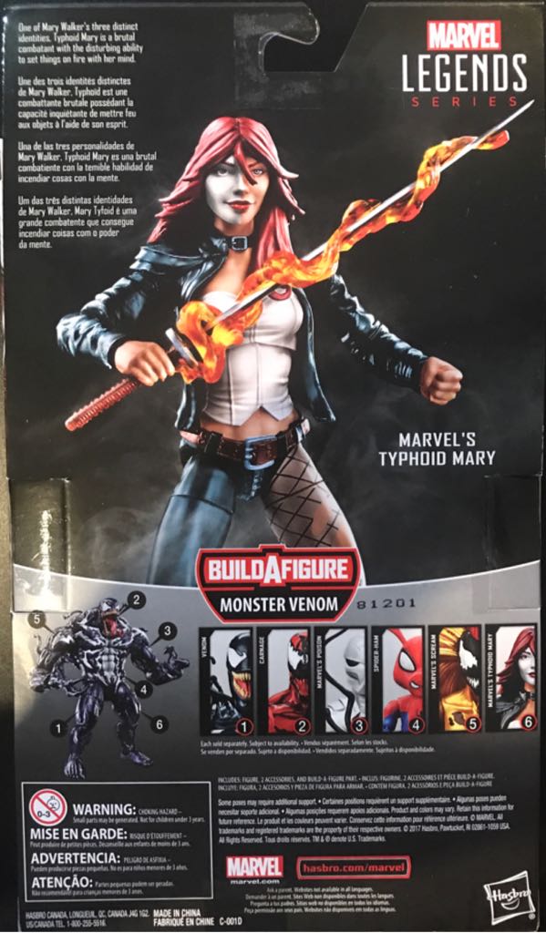BAF Monster Venom: 6 Marvel’s Typhoid Mary - Hasbro (Monster Venom BAF Wave) action figure collectible [Barcode 630509713615] - Main Image 2