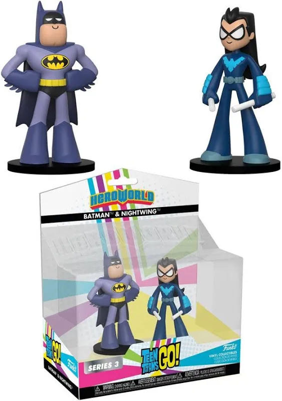 Batman & Nightwing - Funko (Teen Titans Go! Hero World) action figure collectible [Barcode 889698241212] - Main Image 3