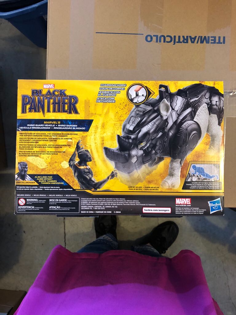 Black Panther collection Rhino Guard  (Black Panther (2018 Movie) Figures) action figure collectible [Barcode 630509639892] - Main Image 2