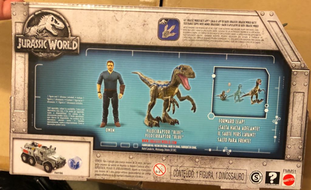 Velociraptor Blue And Owen  (Jurassic World) action figure collectible [Barcode 887961576993] - Main Image 2