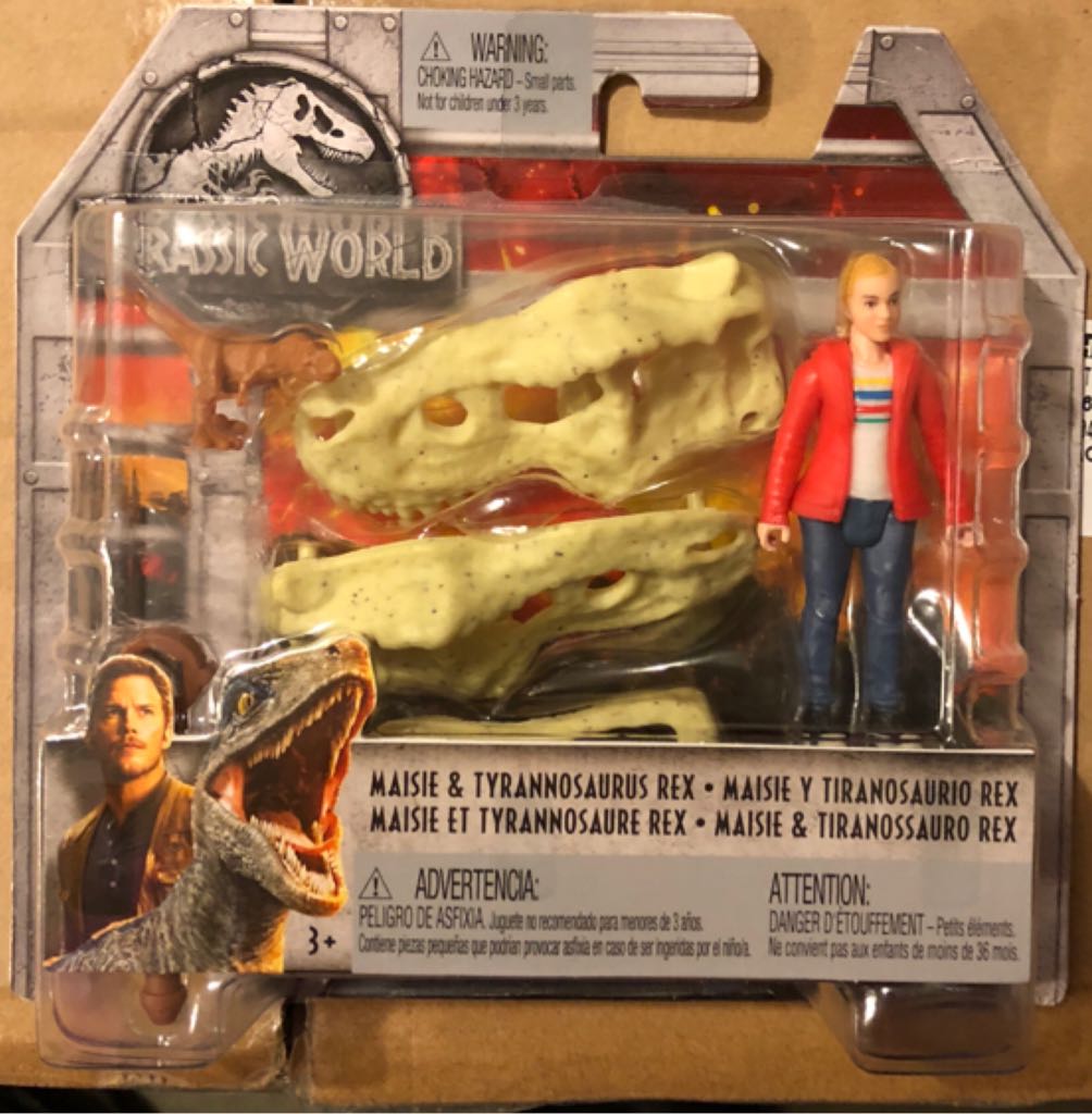 Maisie & Tyrannosaurus Rex - Jurassic World Fallen Kingdom - Mattel (JW Humanos) action figure collectible [Barcode 887961679236] - Main Image 1