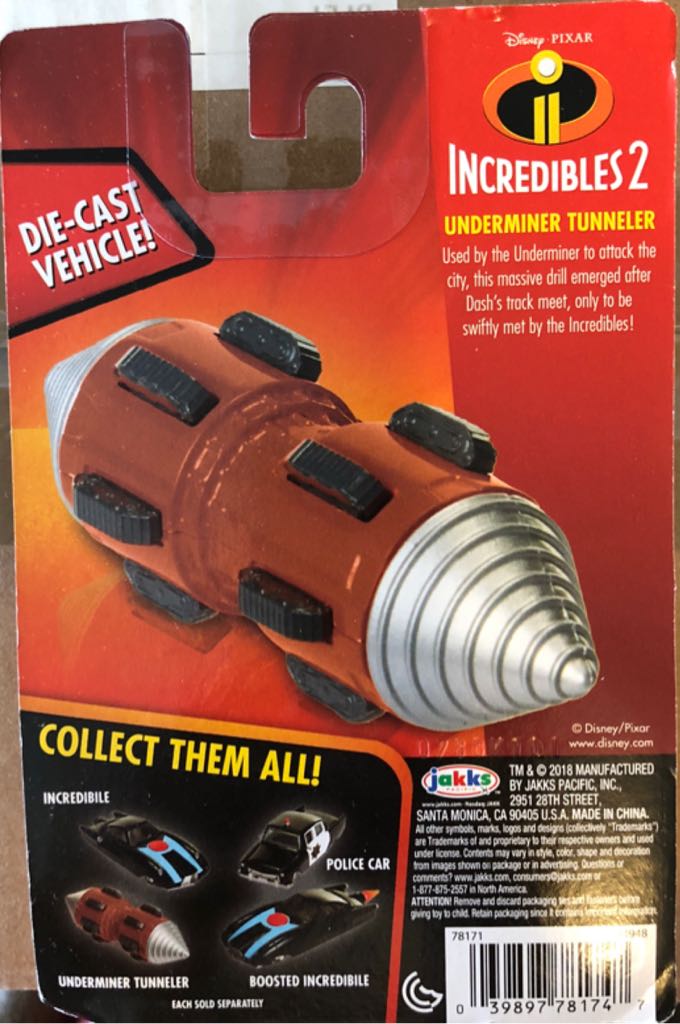 Underminer Tunneler - Jakks Pacific (Incredibles 2) action figure collectible [Barcode 039897781747] - Main Image 2