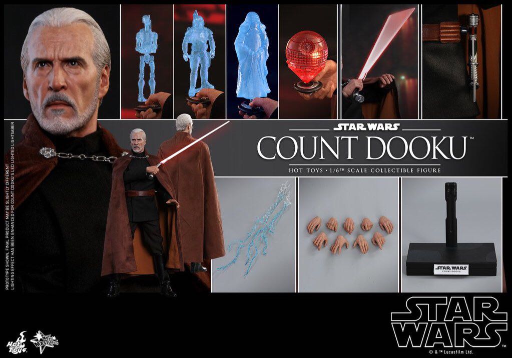 Count Dooku - Hot Toys (Star Wars Ep 2 AotC) action figure collectible - Main Image 4