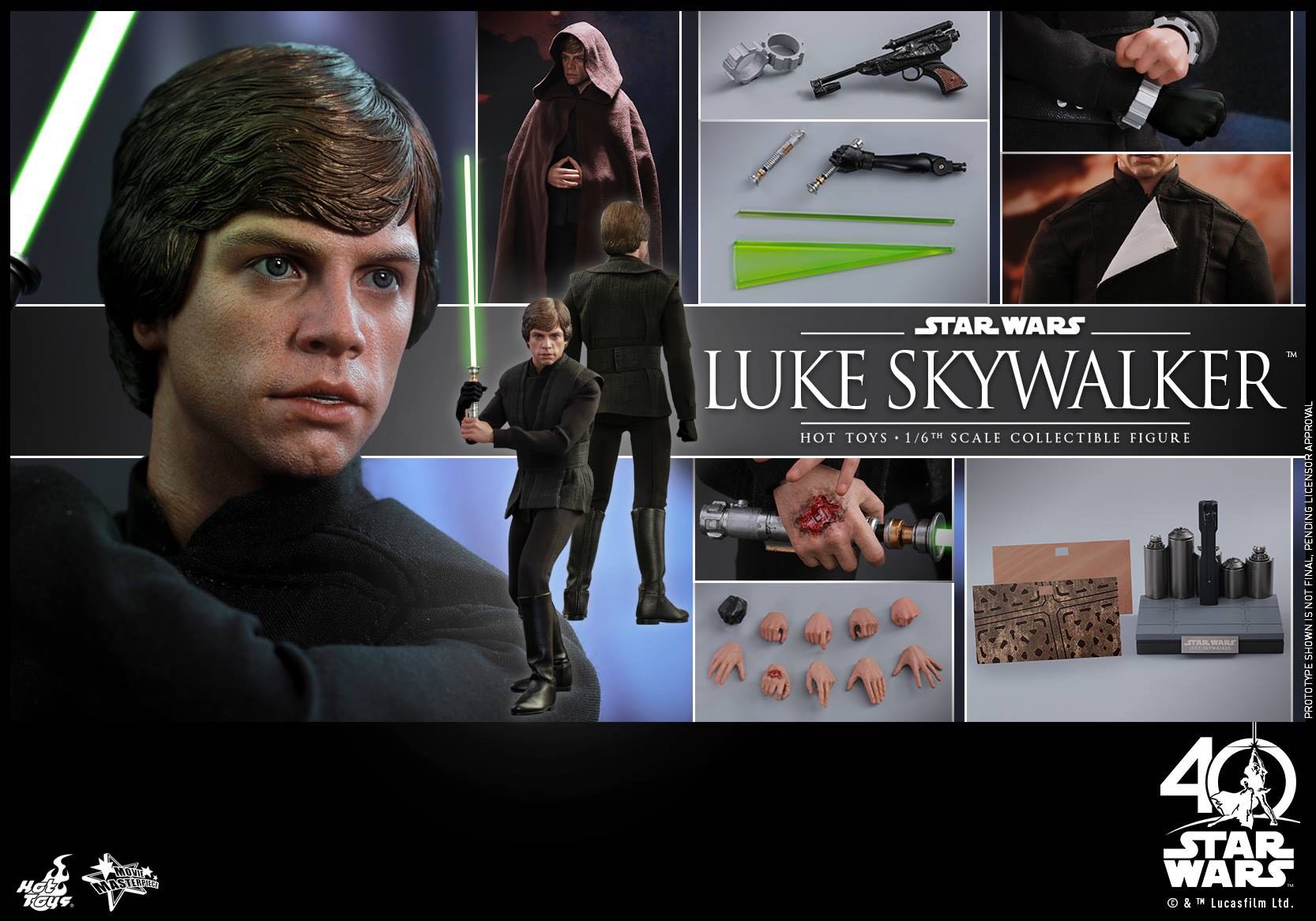 Luke Skywalker  - Hot Toys (Star Wars Ep 6 RotJ) action figure collectible - Main Image 4