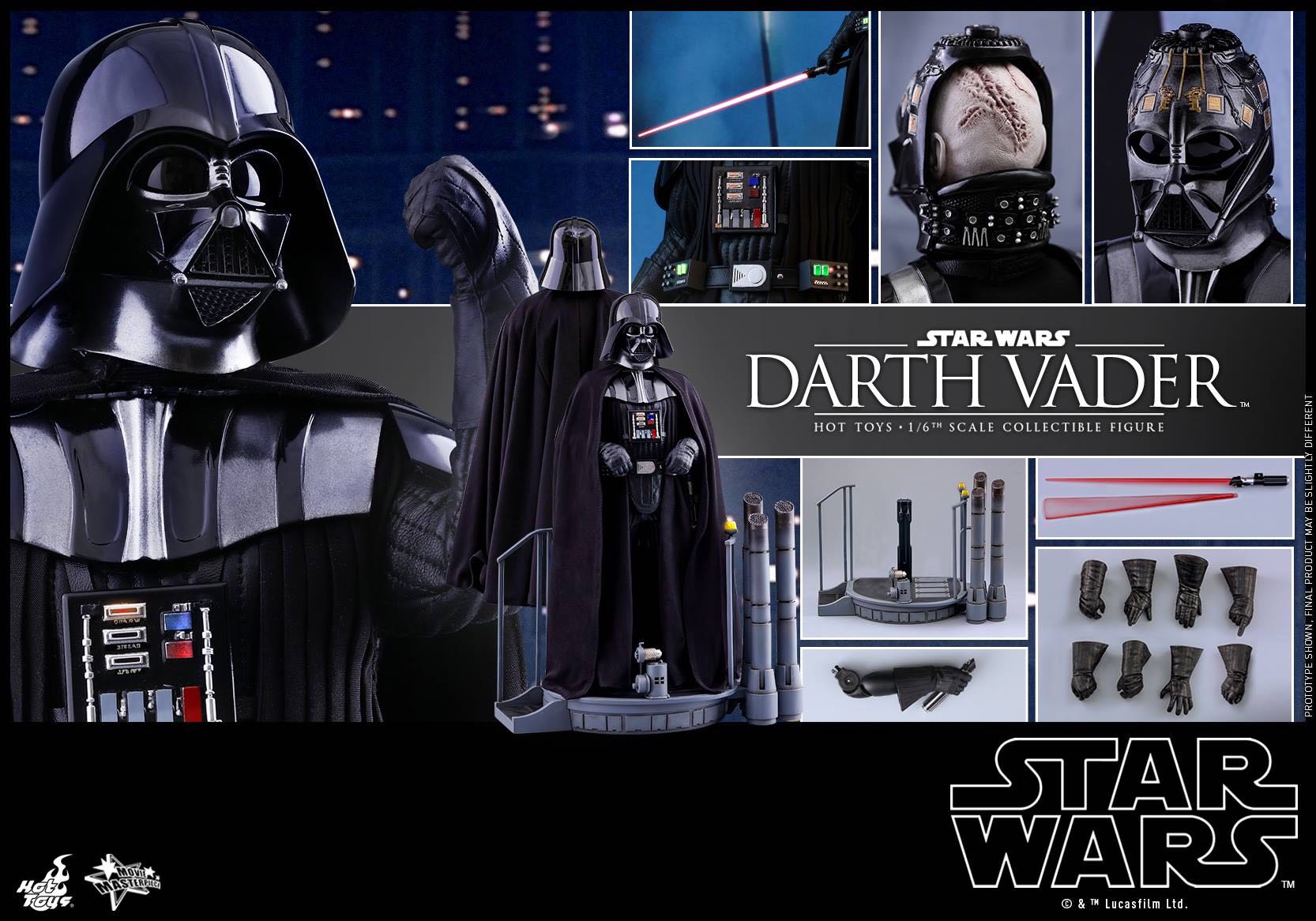 Darth Vader - Hot Toys (Star Wars Ep 5 ESB) action figure collectible - Main Image 4