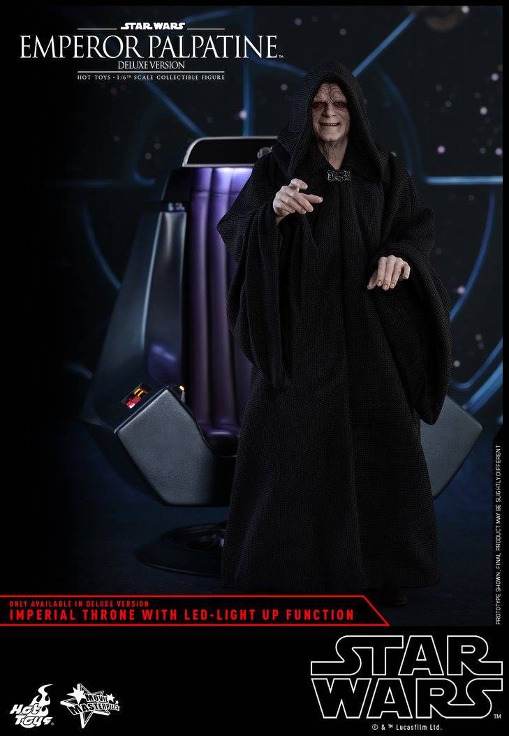 Emperor Palpatine - Hot Toys (Star Wars Ep 6 RotJ) action figure collectible - Main Image 1