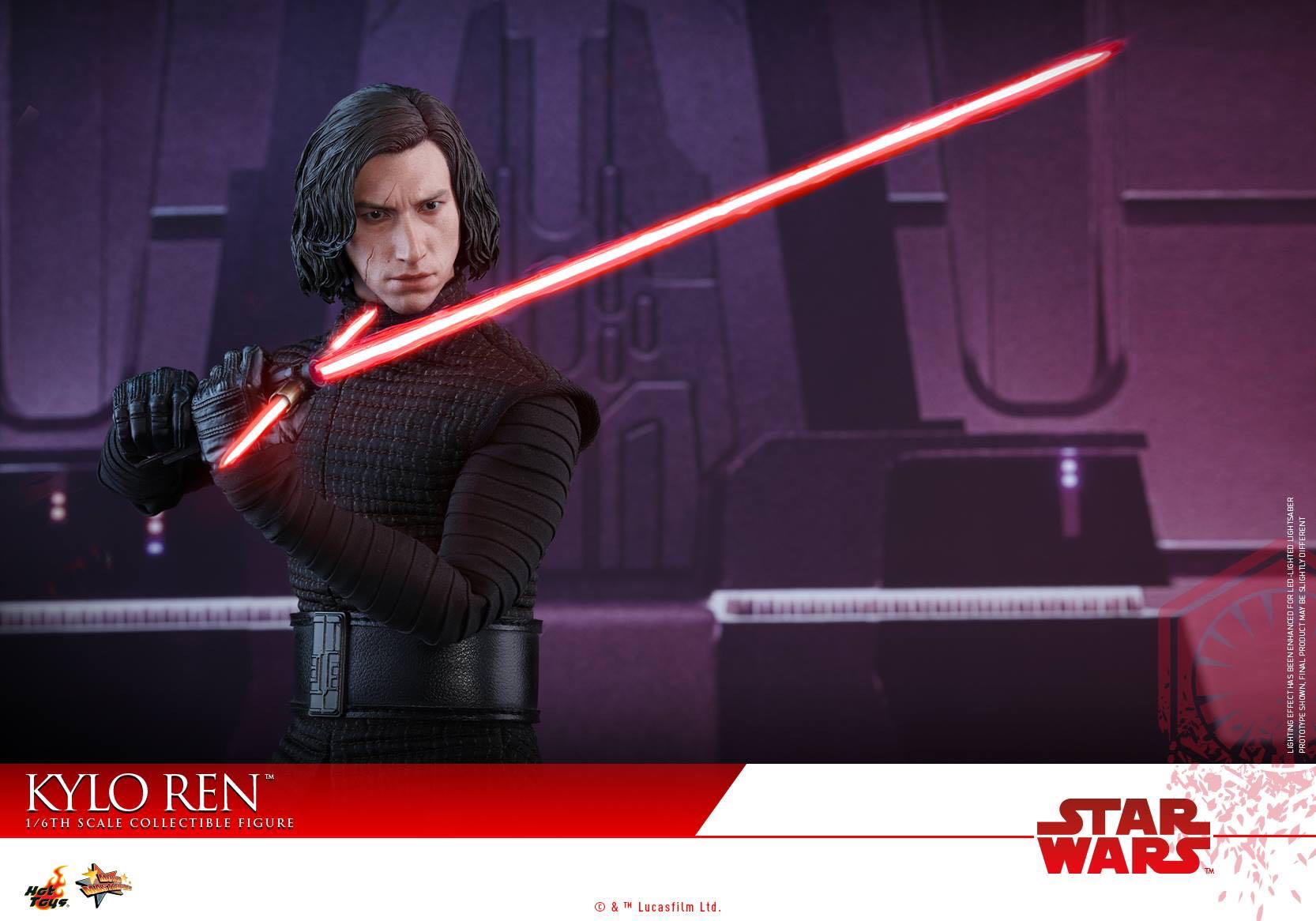 Kylo Ren - Hot Toys (Star Wars Ep 8 TLJ) action figure collectible - Main Image 2