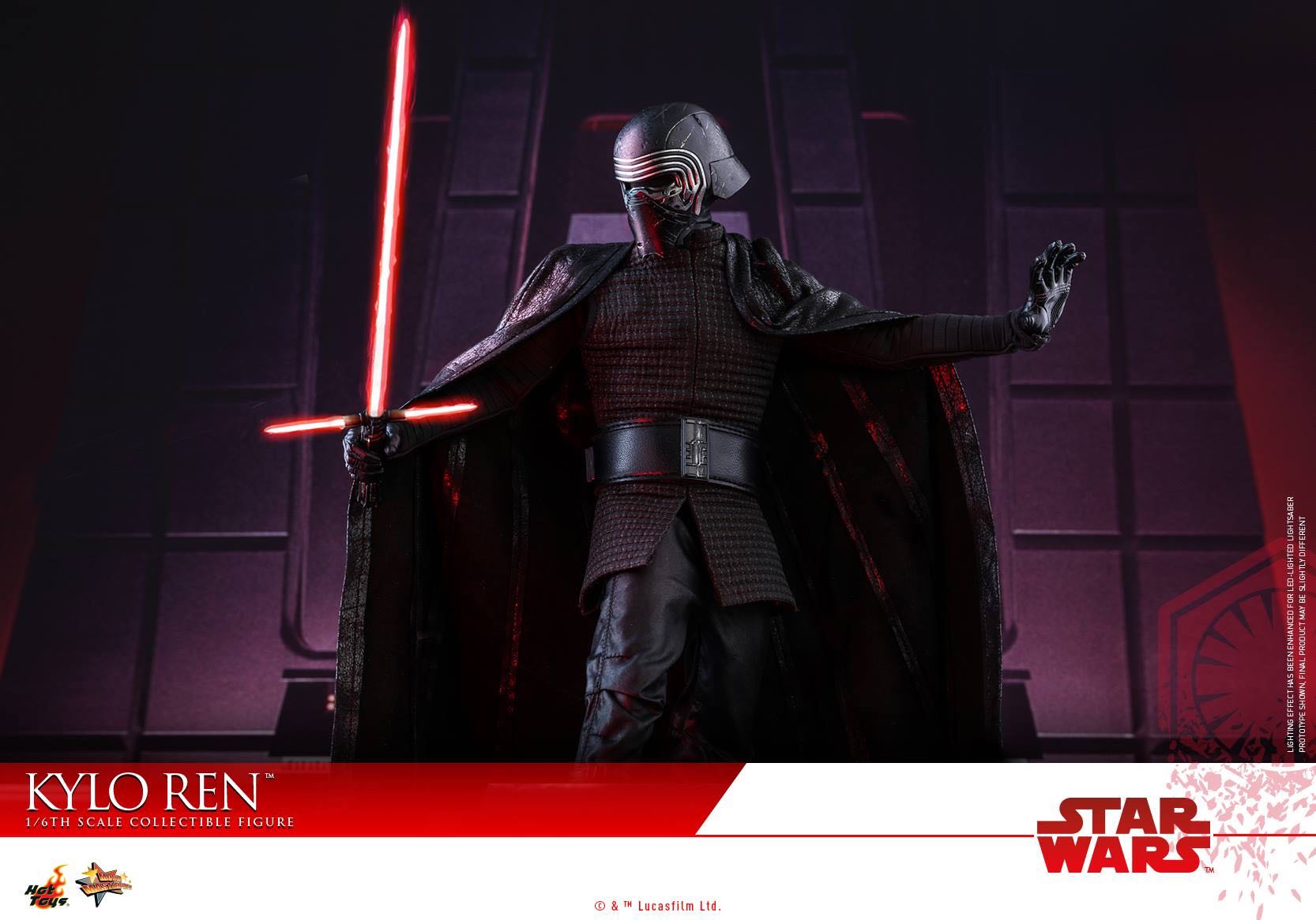 Kylo Ren - Hot Toys (Star Wars Ep 8 TLJ) action figure collectible - Main Image 3
