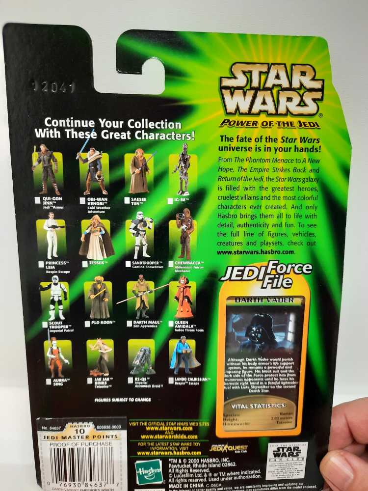 Darth Vader Emperor’s Wrath - Hasbro (Power Of The Jedi) action figure collectible [Barcode 076930846377] - Main Image 2