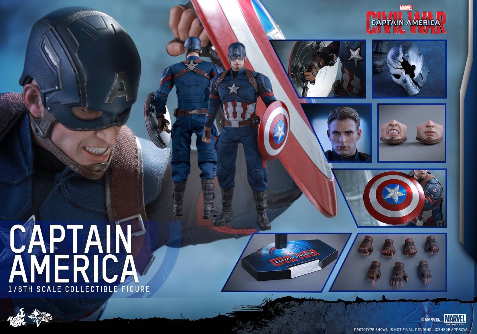 Hot Toys Captain America Civil War - Hot Toys (MARVEL) action figure collectible [Barcode 4897011176123] - Main Image 4