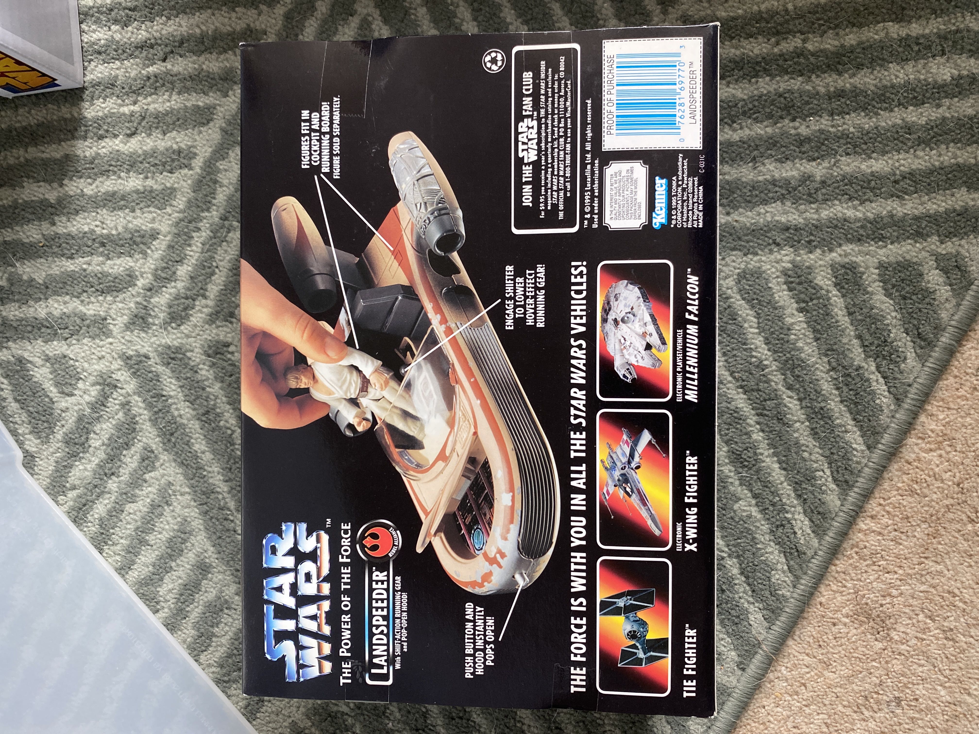 Landspeeder (With Shift-Action Running Gear And Pop-Open Hood!) - Kenner / Hasbro (The Power Of The Force (1995 - 1996)(Vehicles)) action figure collectible [Barcode 076281697703] - Main Image 3