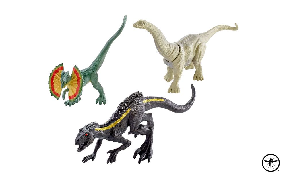 Dilophosaurus, Apatosaurus, Indoraptor - FPN83 - Mattel (Jurassic World) action figure collectible [Barcode 887961613780] - Main Image 3