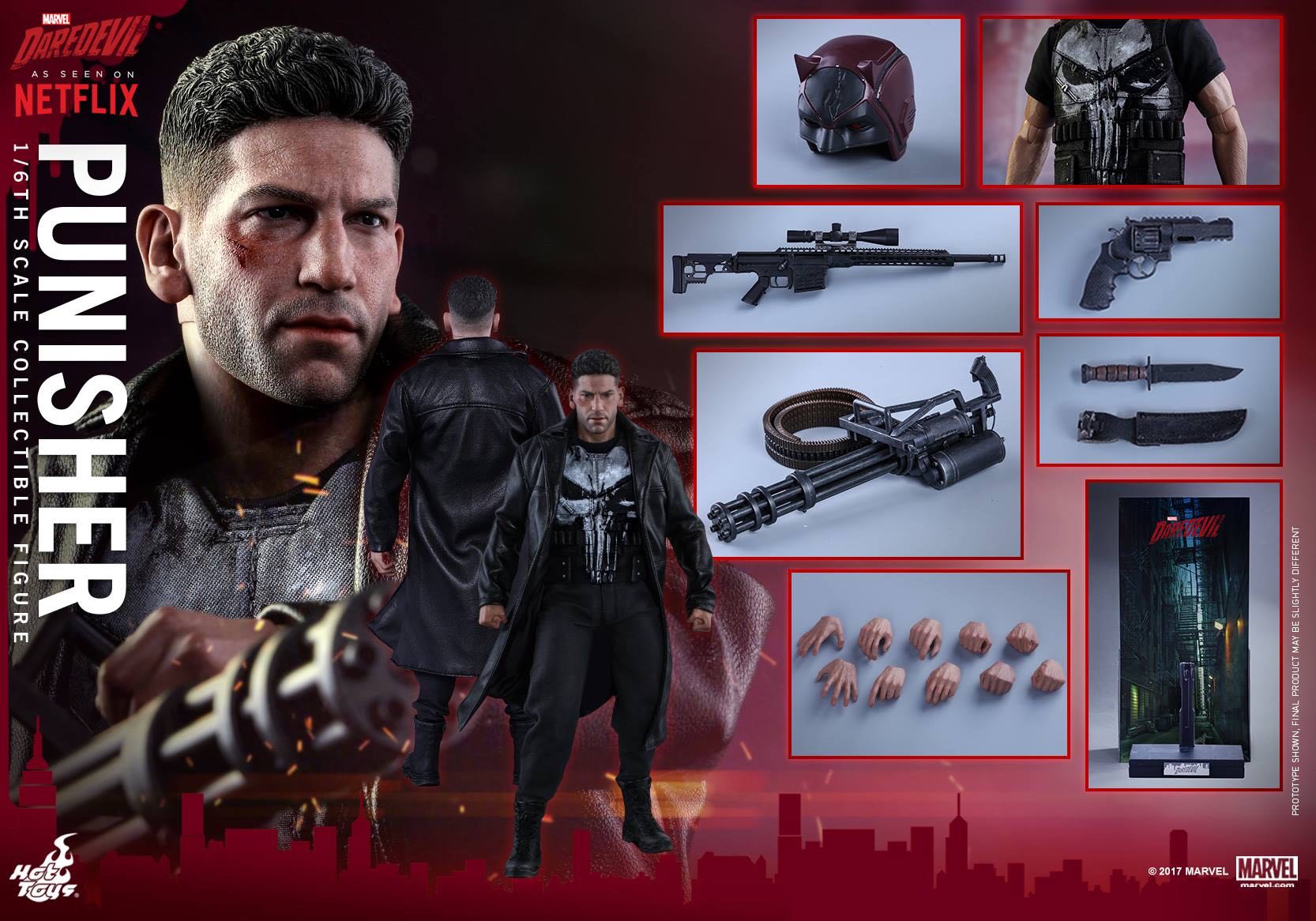The Punisher (Daredevil) - Hot Toys (DAREDEVIL) action figure collectible - Main Image 4