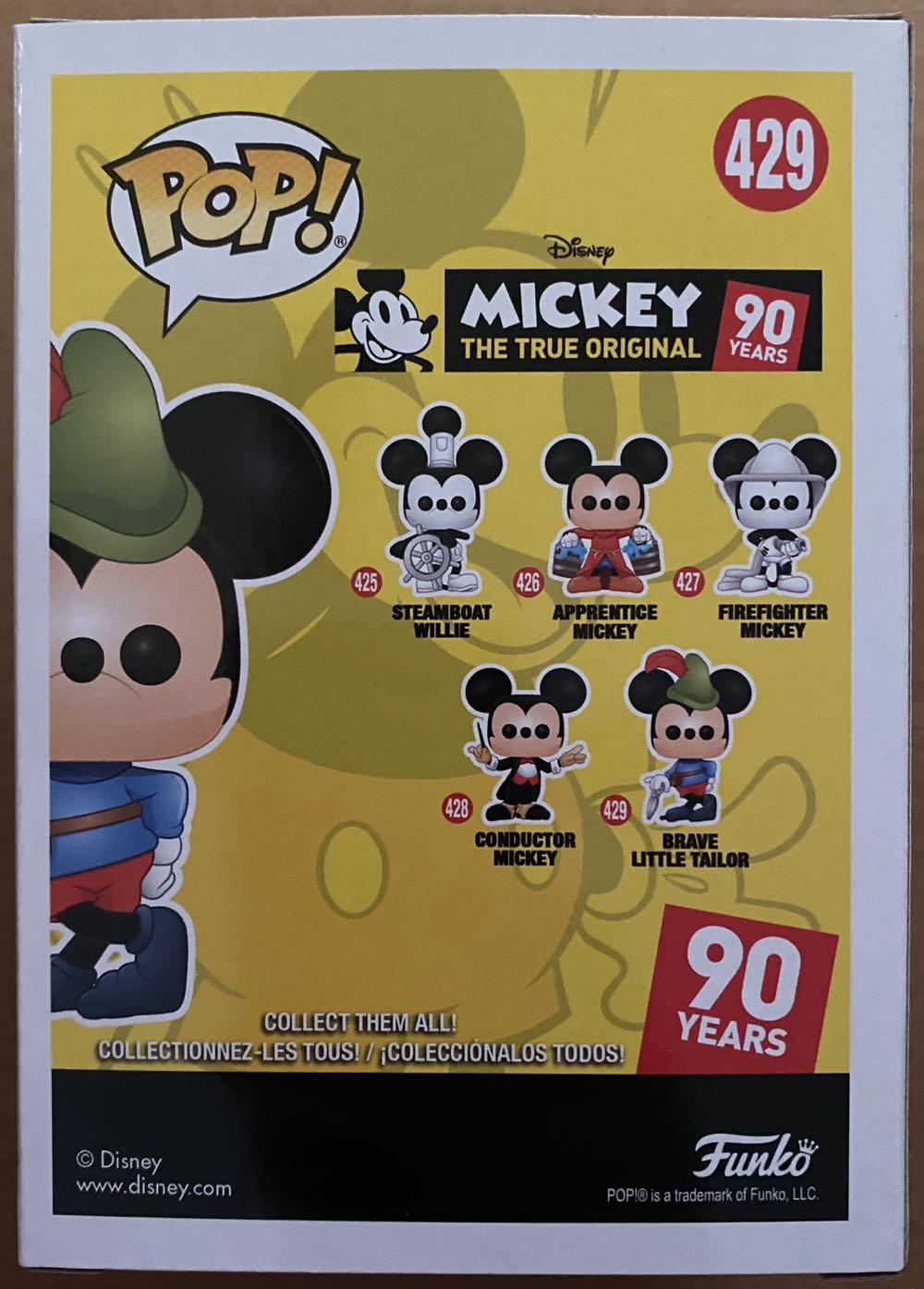 Pop! Disney (Mickey The True Original): #429 Brave Little Tailor. Solto - Funko (Mickey The True Original 90 Years) action figure collectible [Barcode 889698321891] - Main Image 3