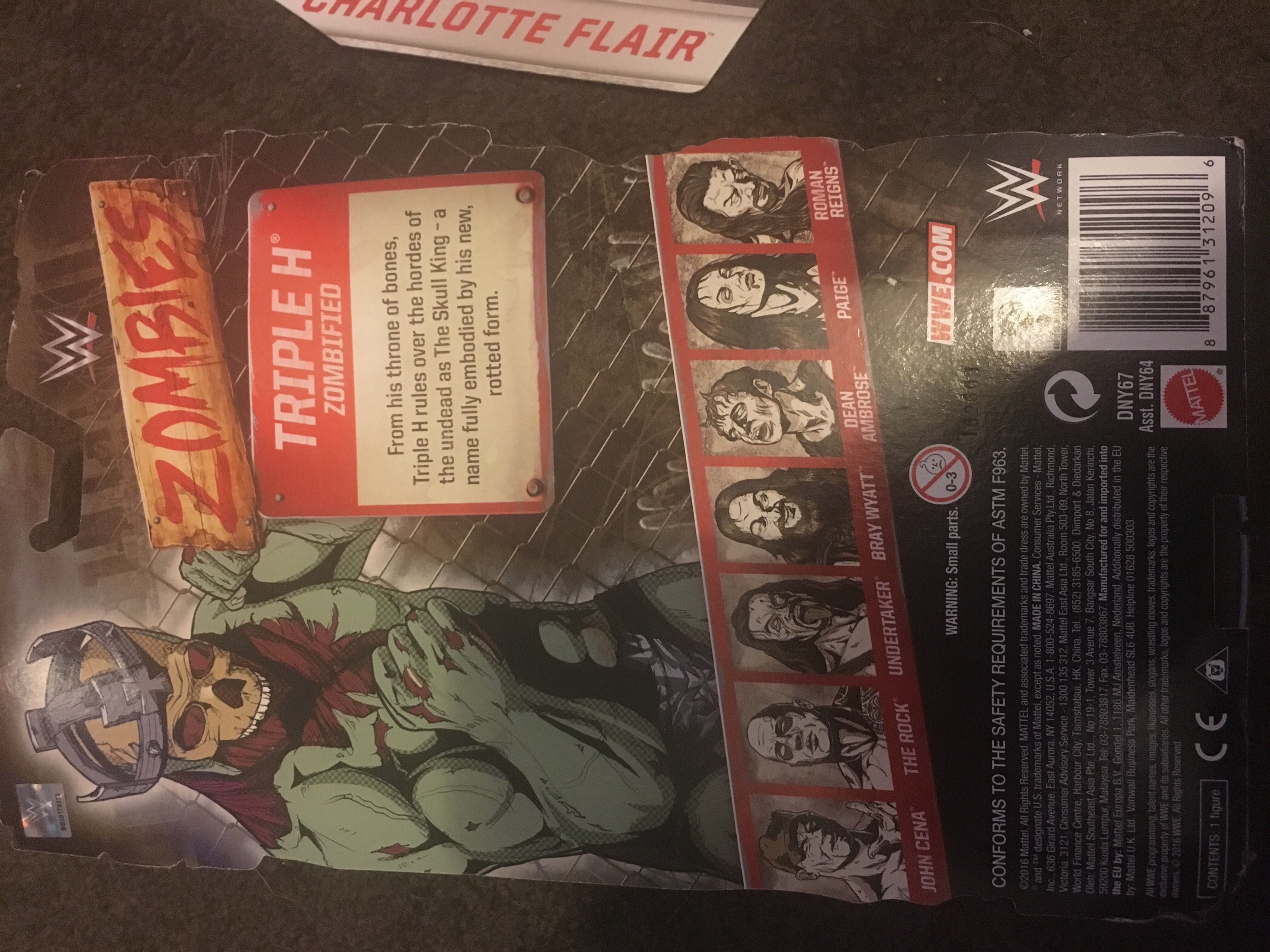 Triple H - Mattel (Zombies) action figure collectible [Barcode 887961312096] - Main Image 2