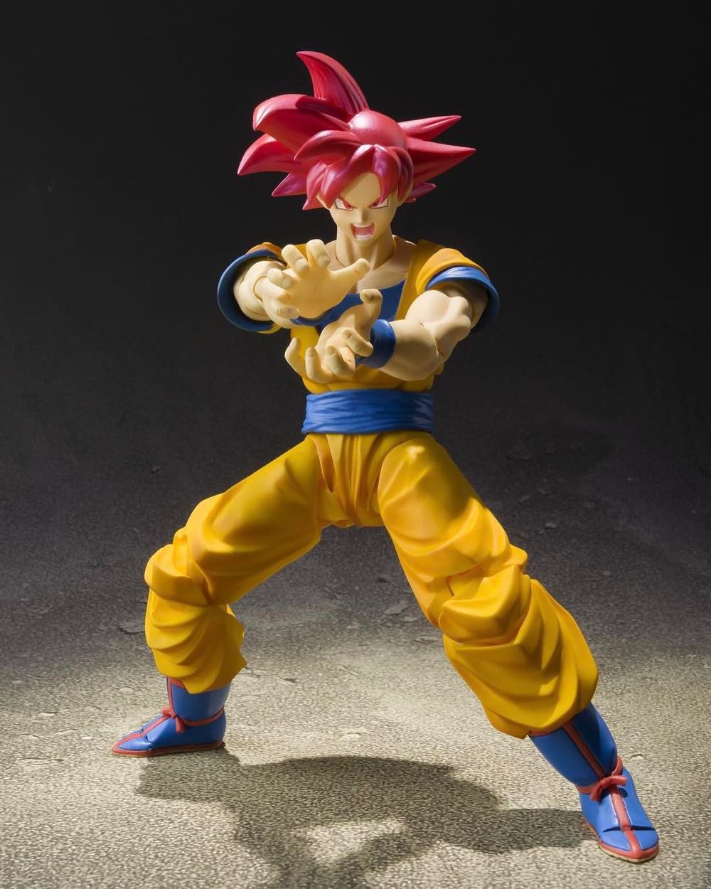 GOKU - SUPER SAIYAN GOD - Tamashii Nations - Bandai (Dragon Ball Super) action figure collectible [Barcode 4549660175643] - Main Image 2