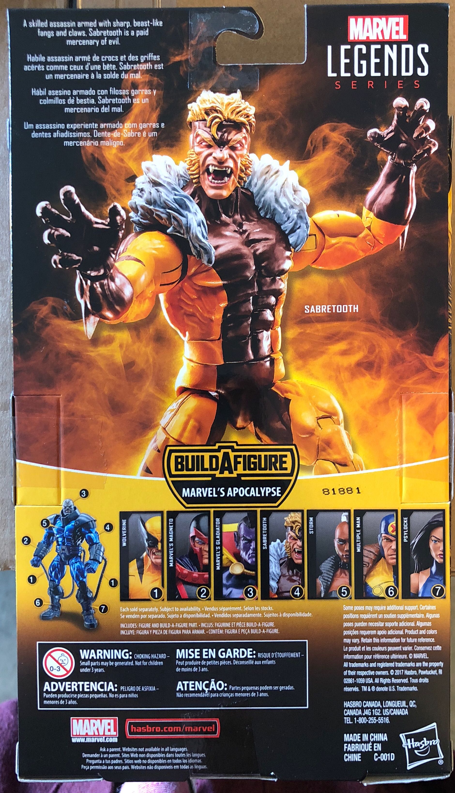 Sabretooth - Hasbro (Marvel Legends - BAF Apocalypse) action figure collectible [Barcode 630509678044] - Main Image 2