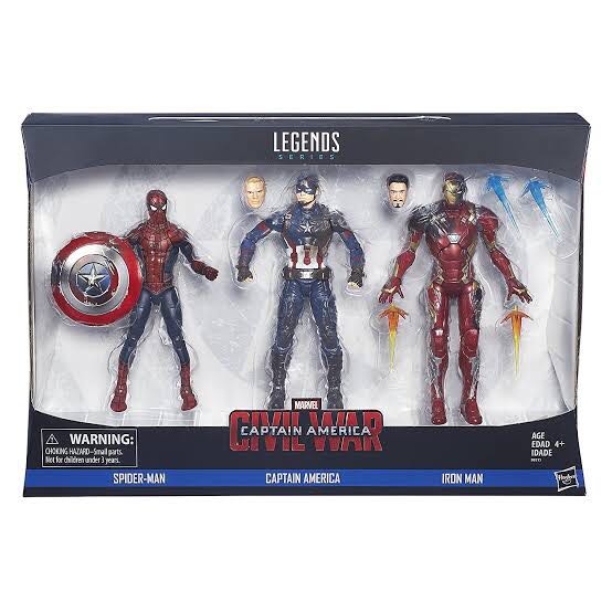 Marvel Legends Captain America: Civil War 3 Pack - Hasbro (Marvel Legends Series Civil War) action figure collectible - Main Image 1