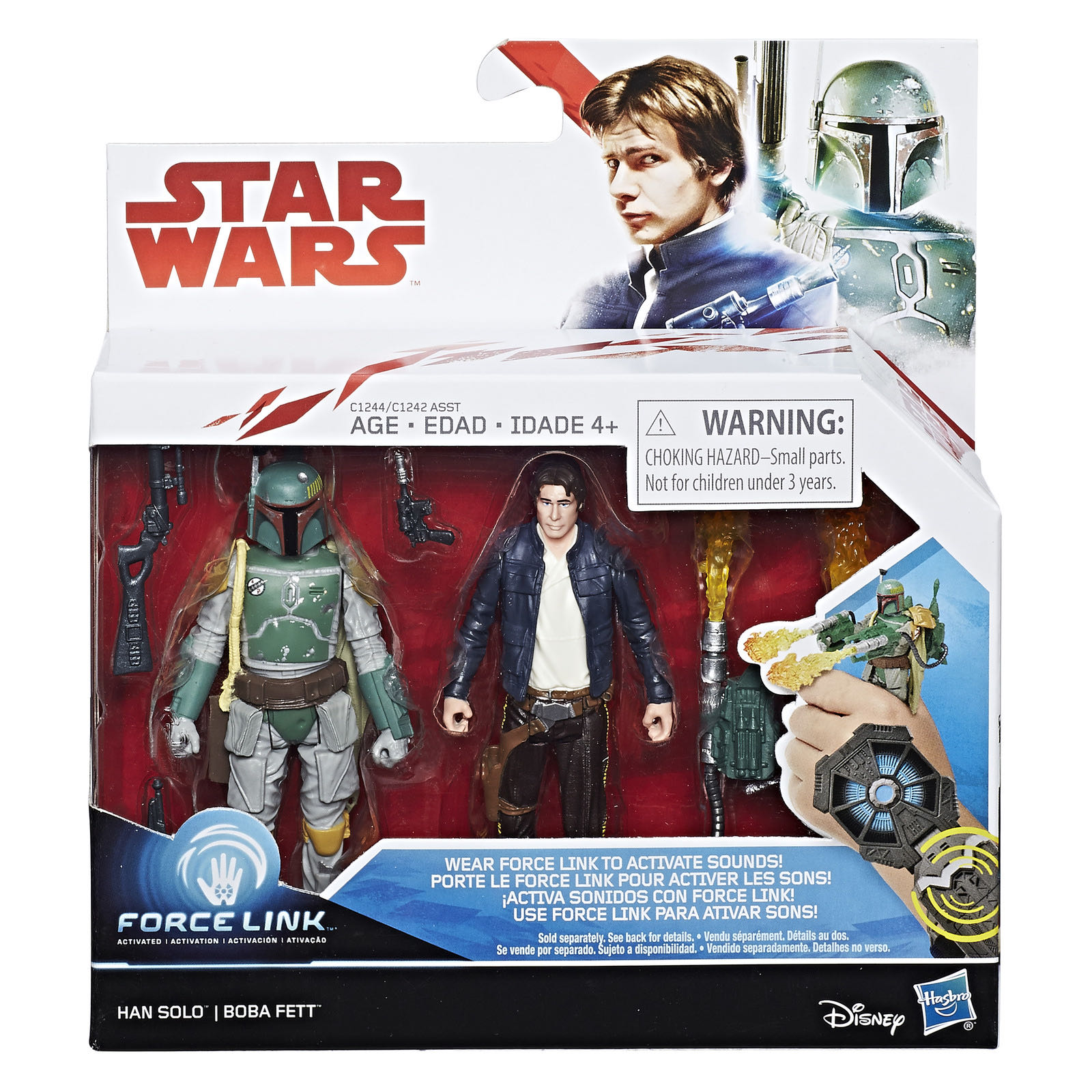 Han Solo & Boba Fett 2-pack - Hasbro (The Last Jedi Collection) action figure collectible [Barcode 630509519507] - Main Image 2