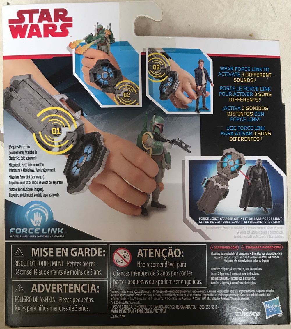 Han Solo & Boba Fett 2-pack - Hasbro (The Last Jedi Collection) action figure collectible [Barcode 630509519507] - Main Image 3