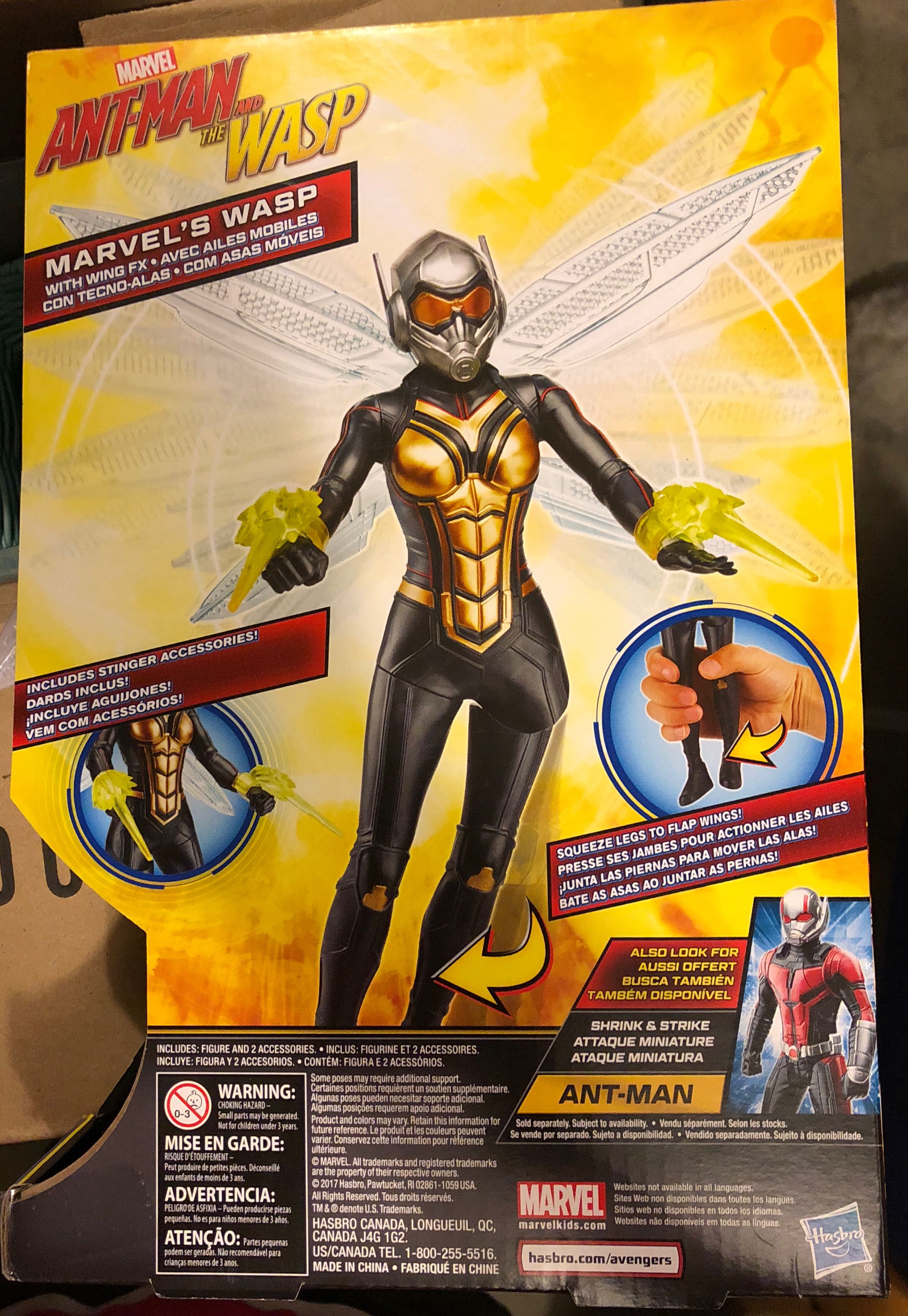 Wasp w/ wing FX  (Ant-Man And The Wasp) action figure collectible [Barcode 630509620241] - Main Image 2